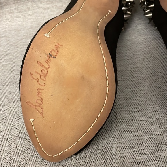 🔥 Sam Edelman Lorissa Spiked Peep-Toe Heels Size 7.5 - Picture 6 of 14